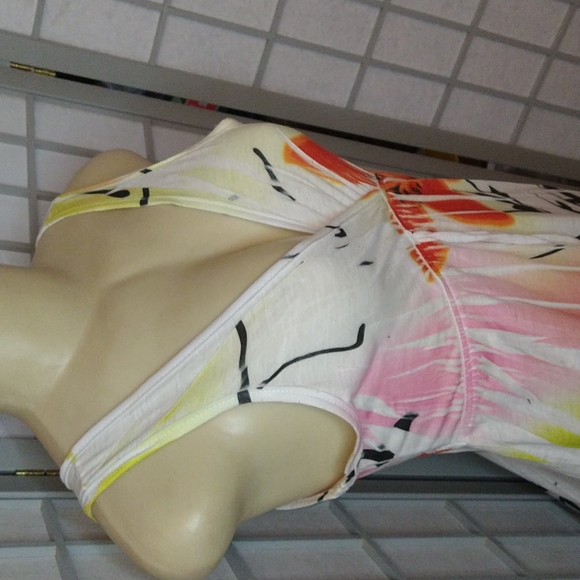 Multi color sleeveless summer dress - Picture 3 of 7